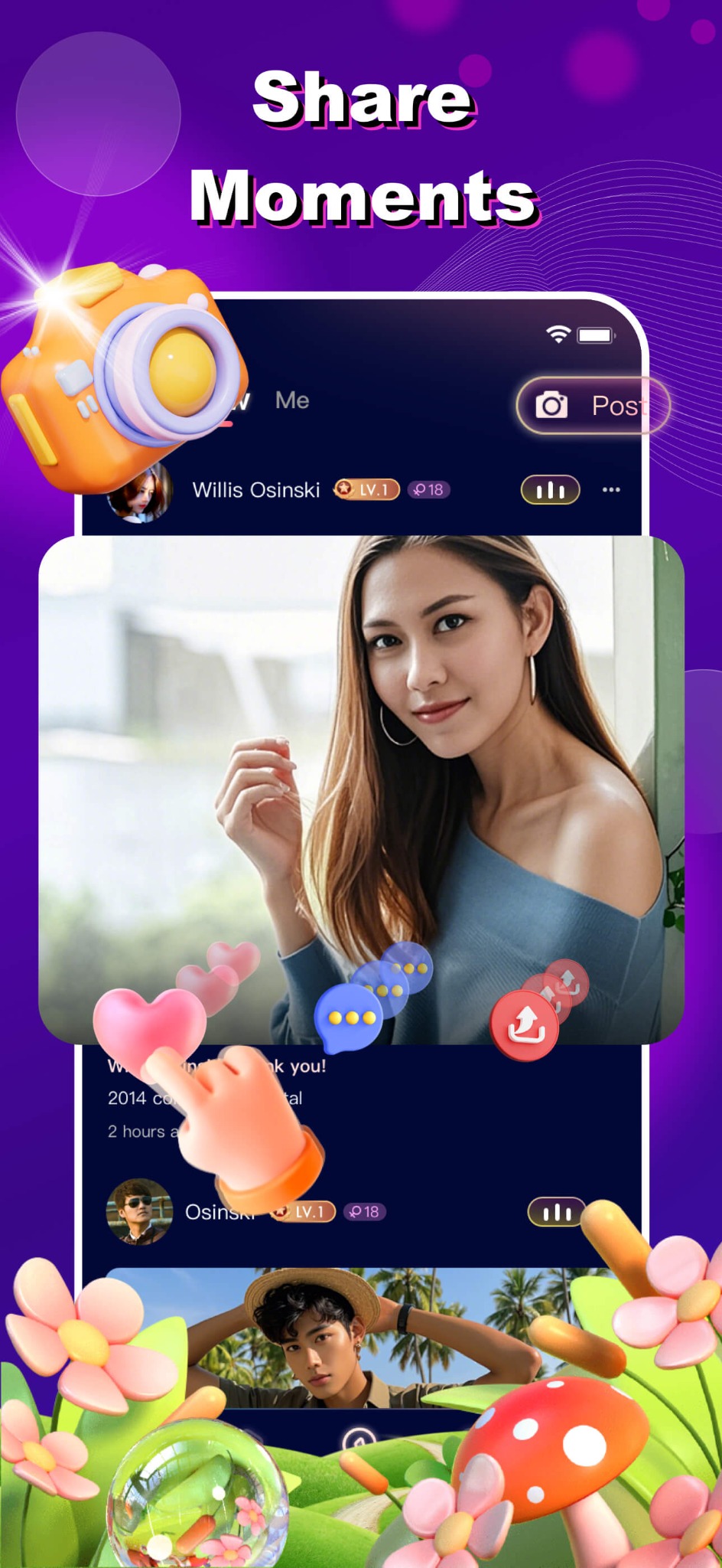 Share moments on Veco