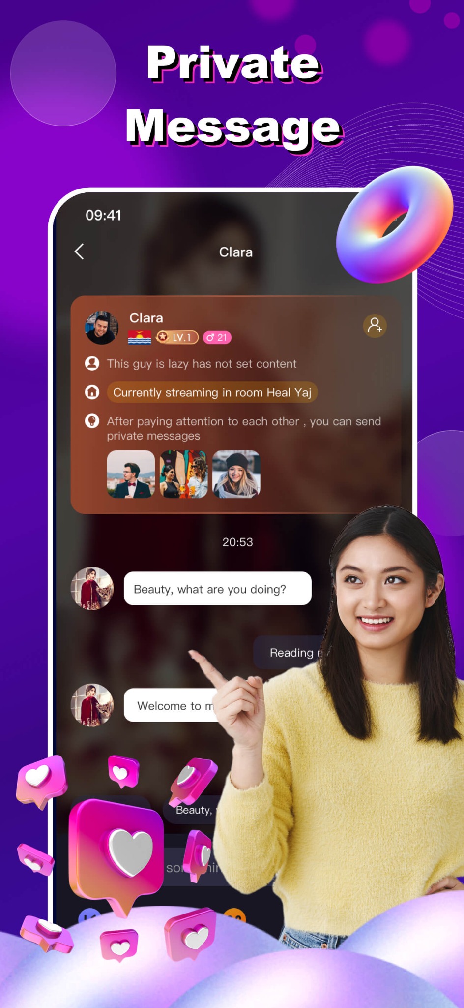 Veco private messaging
